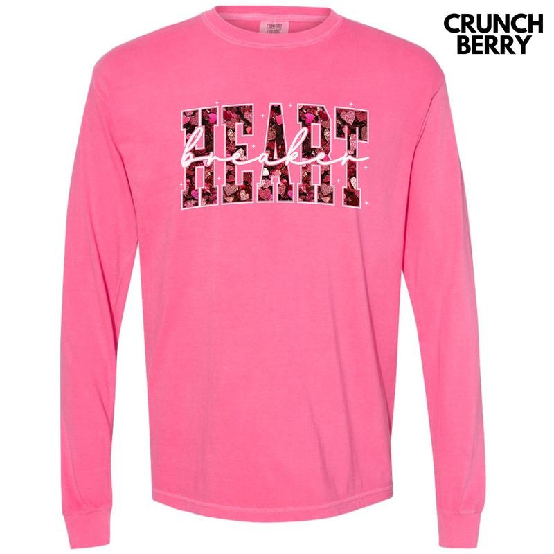Heart Breaker Long Sleeve Comfort Colors T-Shirt 'NLB'