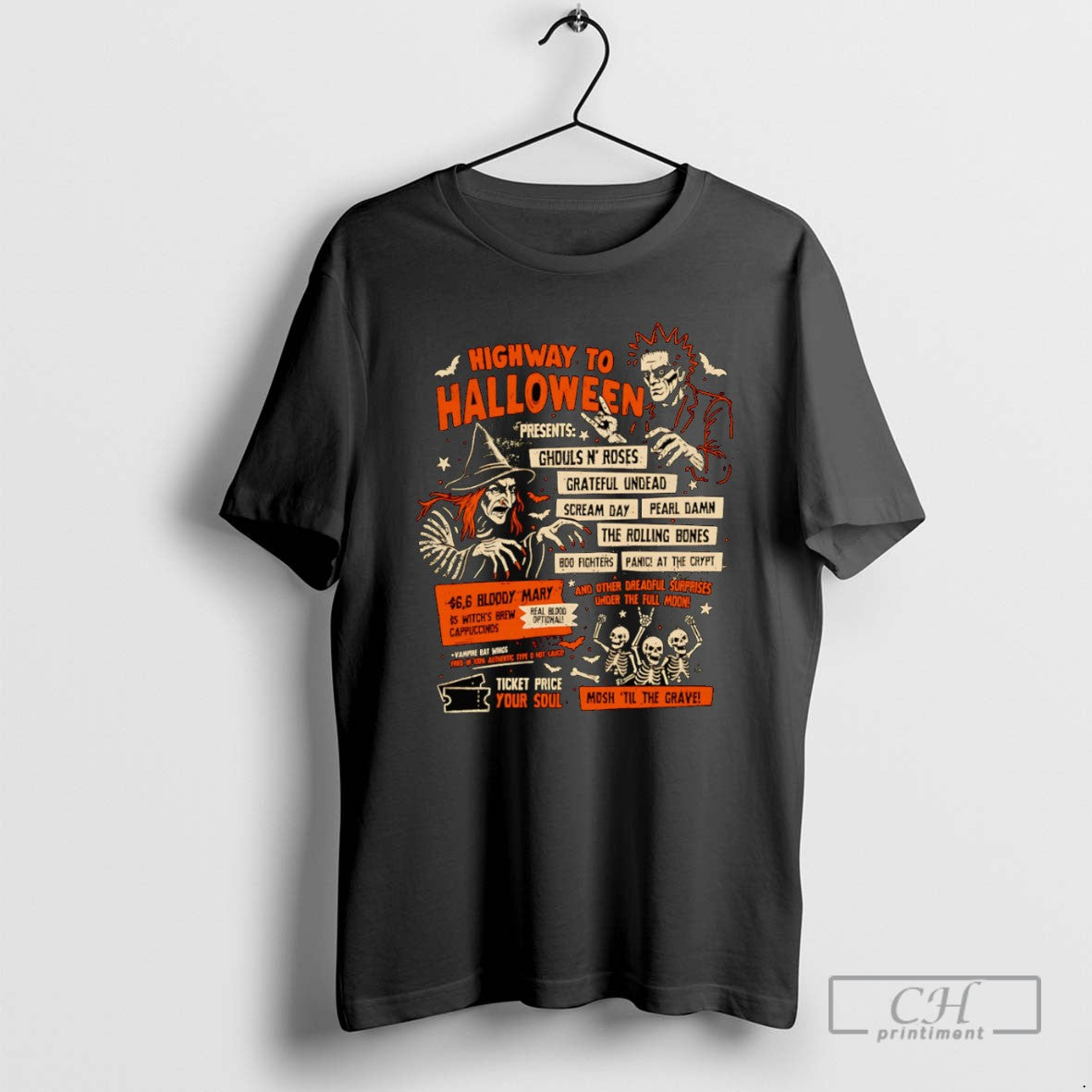 Highway To Halloween T Shirts - clothing by TeeHivey.com