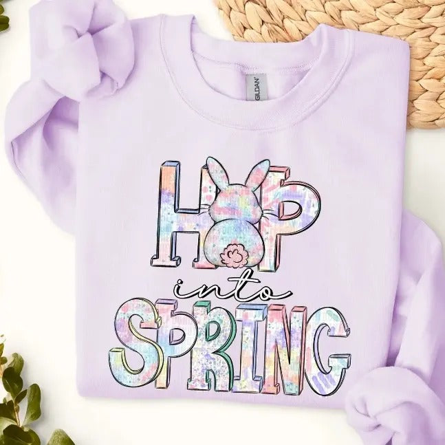 Hop into Spring DTF Transfers - THIS IS NOT A SHIRT