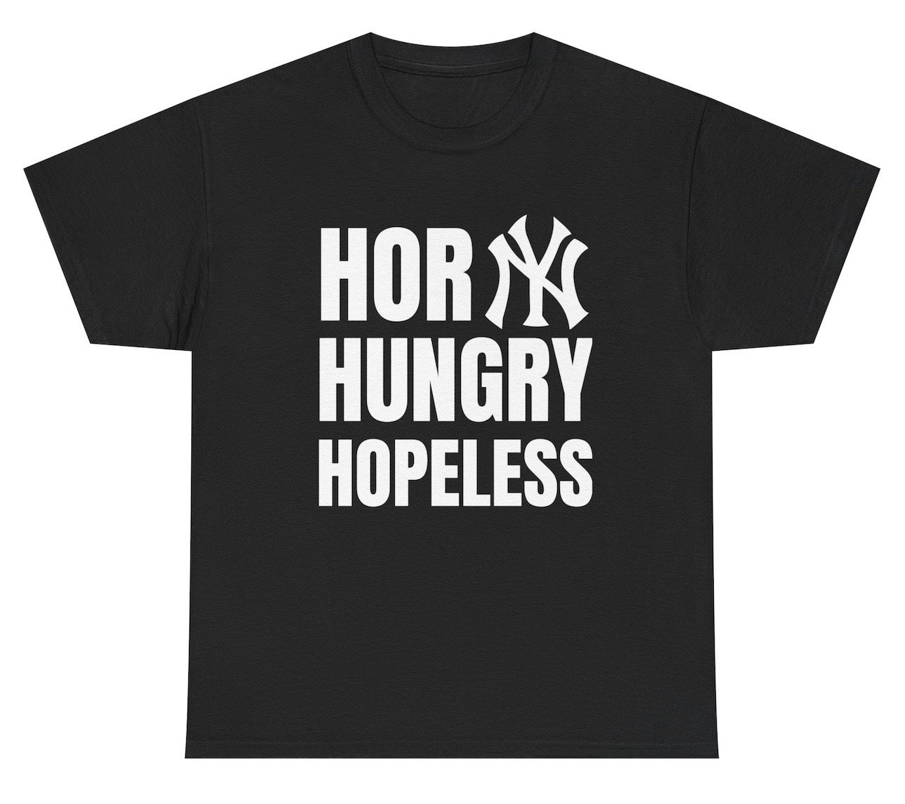 Horny Hungry Hopeless New York Yankees Logo Tee