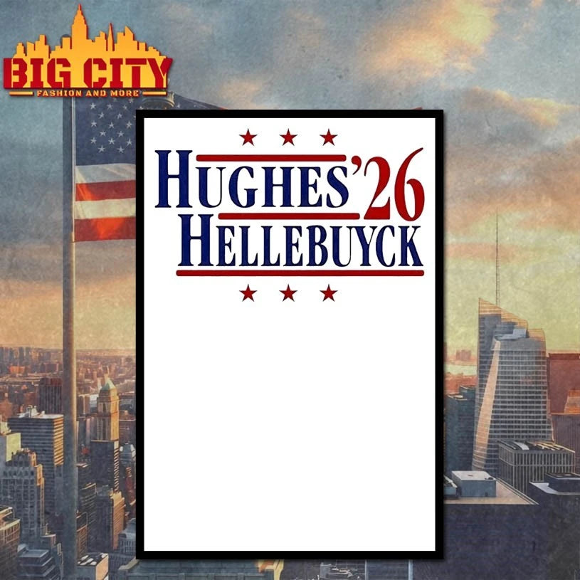 Hughes 26 Hellebuyck USA Hockey Jack Hughes USA Hockey Golden T-shirt