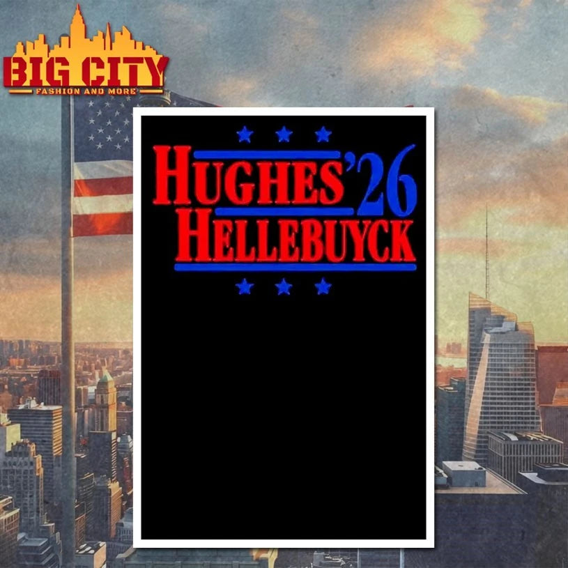 Hughes & Hellebuyck ’26 Team USA Retro Campaign T-shirt