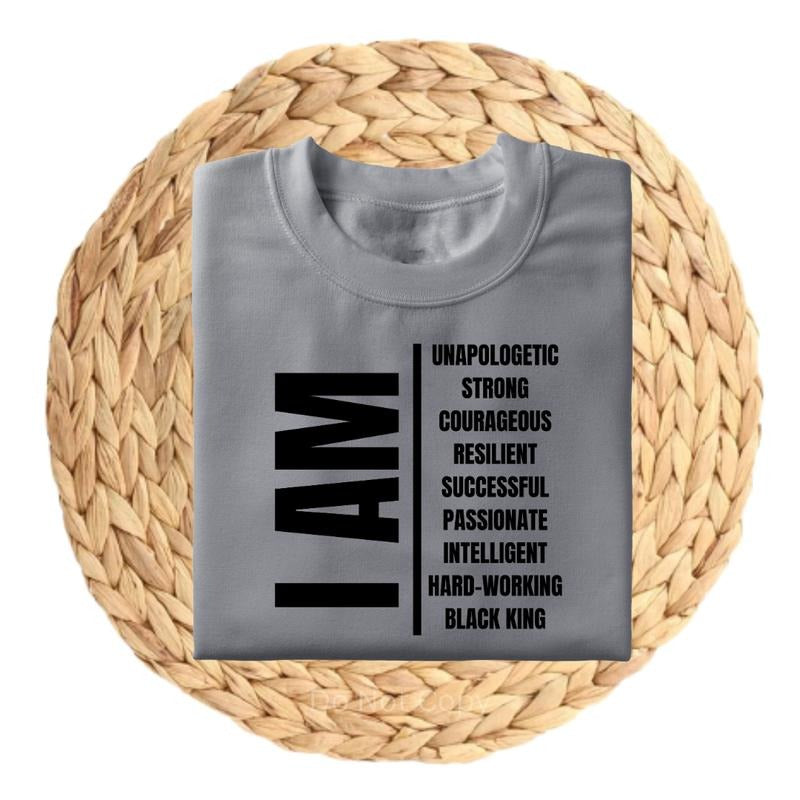 I Am Black King Screen Print Transfer