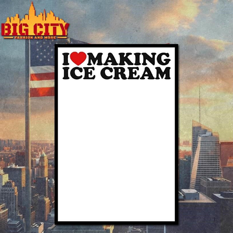 I Love Making Ice Cream Matching Shirt