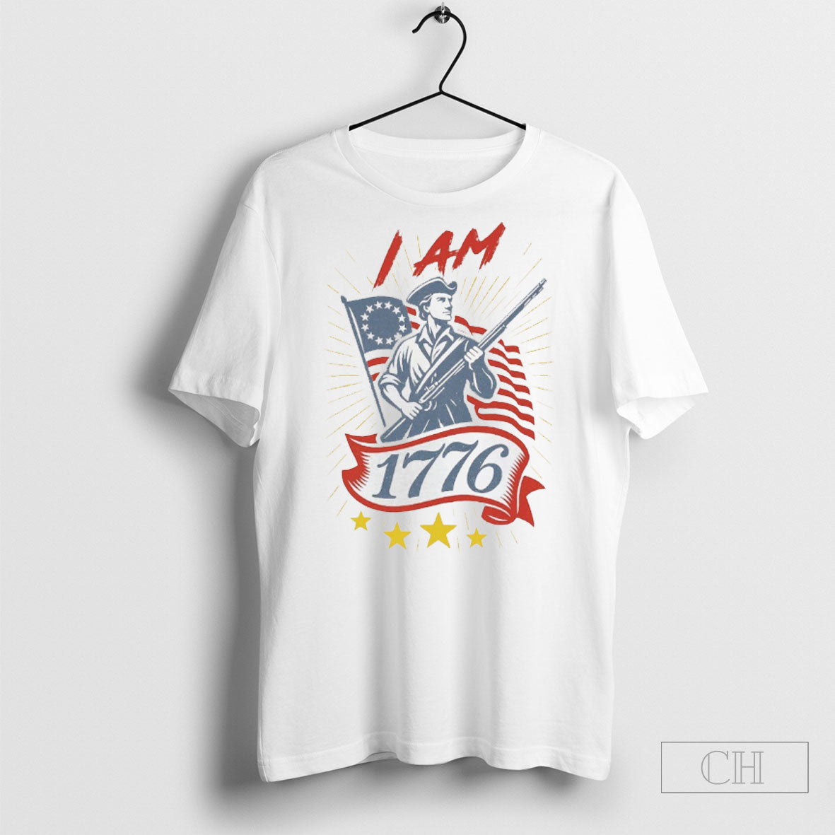 I Am 1776 Patriot Usa Flag Shirt