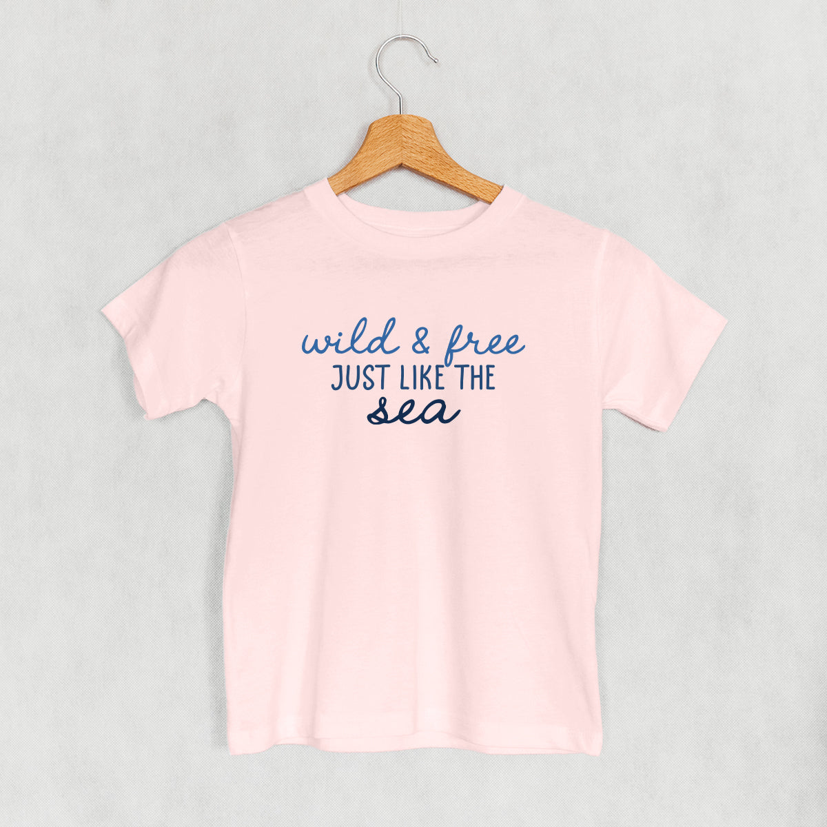 Wild & Free Just Like The Sea (Kids) - clothing by TeeHivey.com (Image 5)
