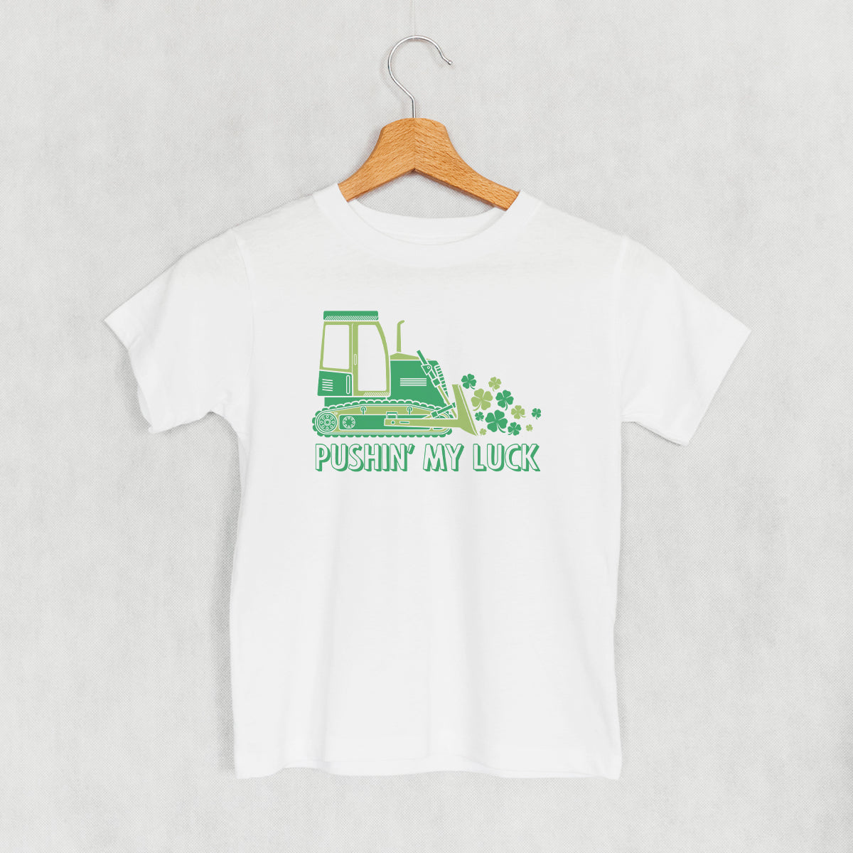 Pushin' My Luck Bulldozer (Kids) - clothing by TeeHivey.com (Image 2)