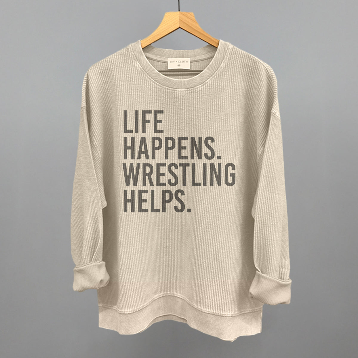 Life Happens Wrestling Helps - clothing by TeeHivey.com (Image 5)
