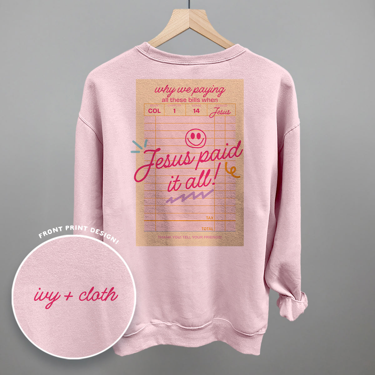 Jesus Paid It All (Back Print)