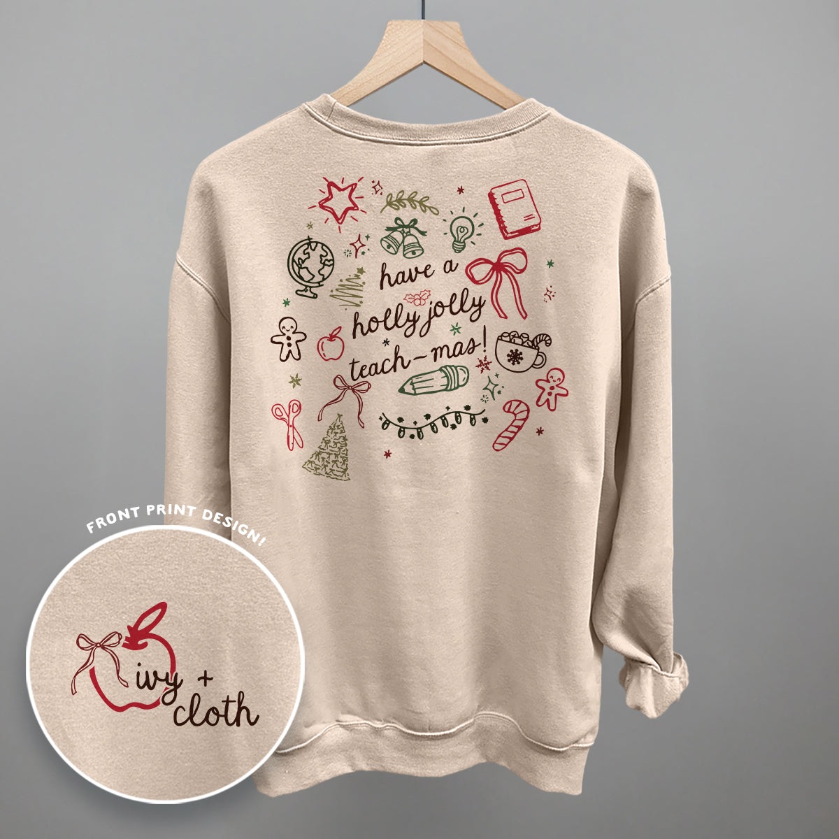 Have A Holly Jolly Teach-Mas (Back Print)