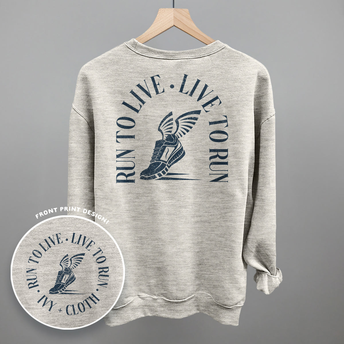 Run To Live, Live To Run (Back Print) - clothing by TeeHivey.com (Image 5)