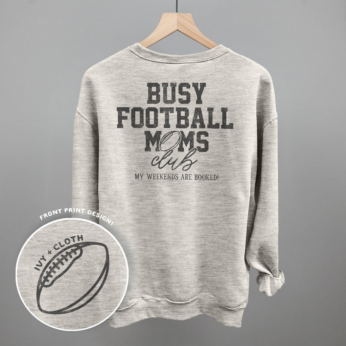 Busy Football Moms Club (Back Print) - clothing by TeeHivey.com (Image 5)