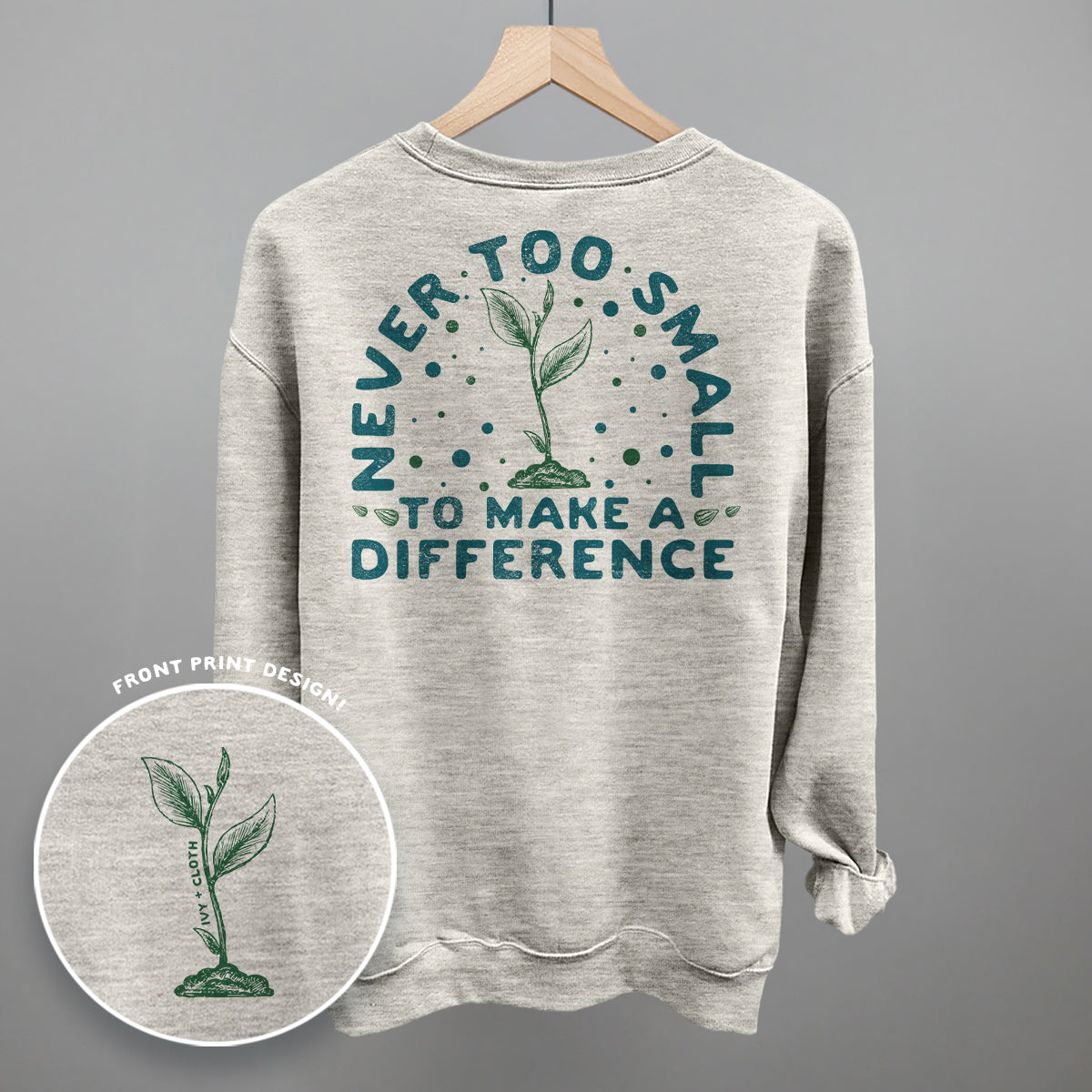 Never Too Small To Make A Difference (Back Print) - clothing by TeeHivey.com (Image 5)