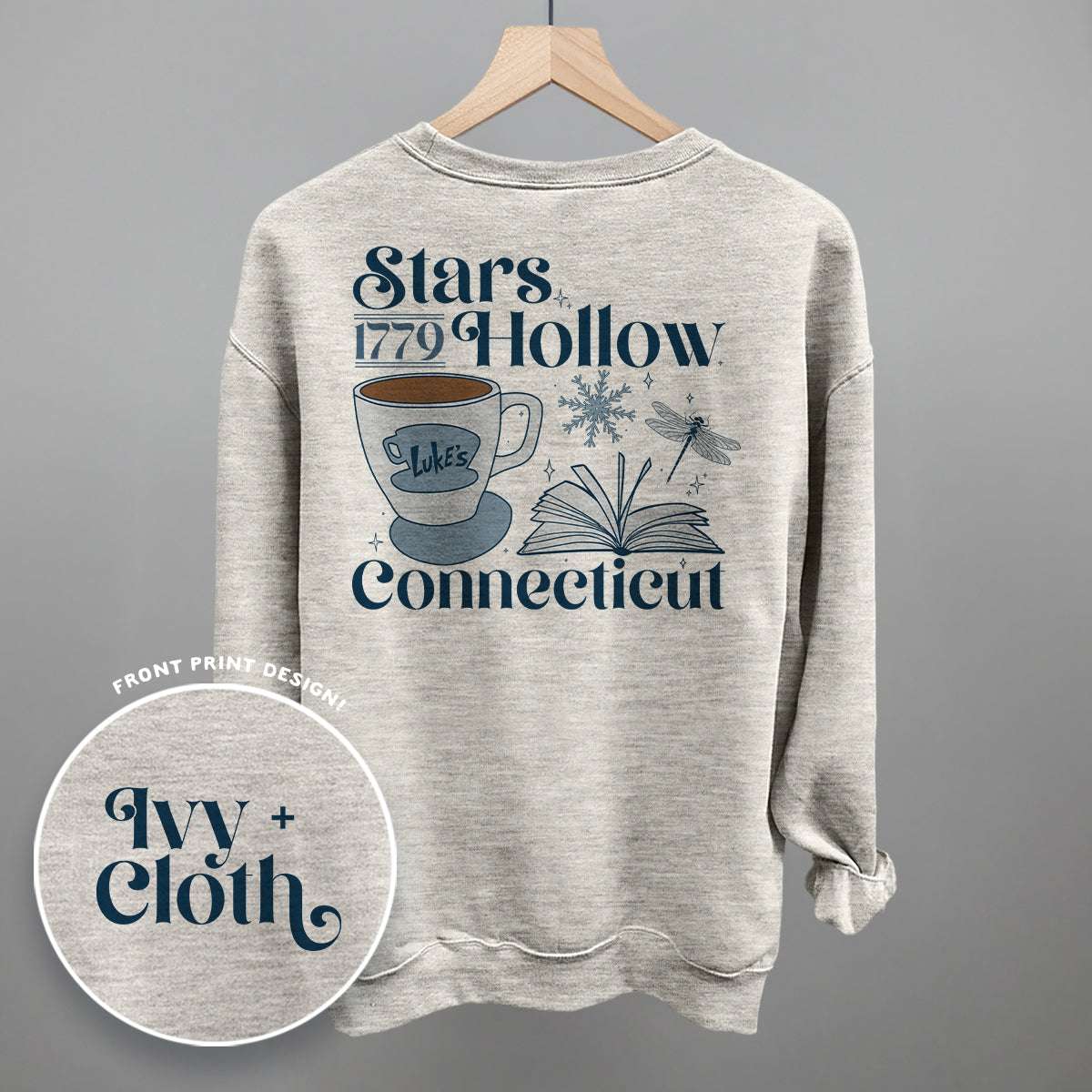 Stars Hollow CT Winter (Back Print) - clothing by TeeHivey.com (Image 5)