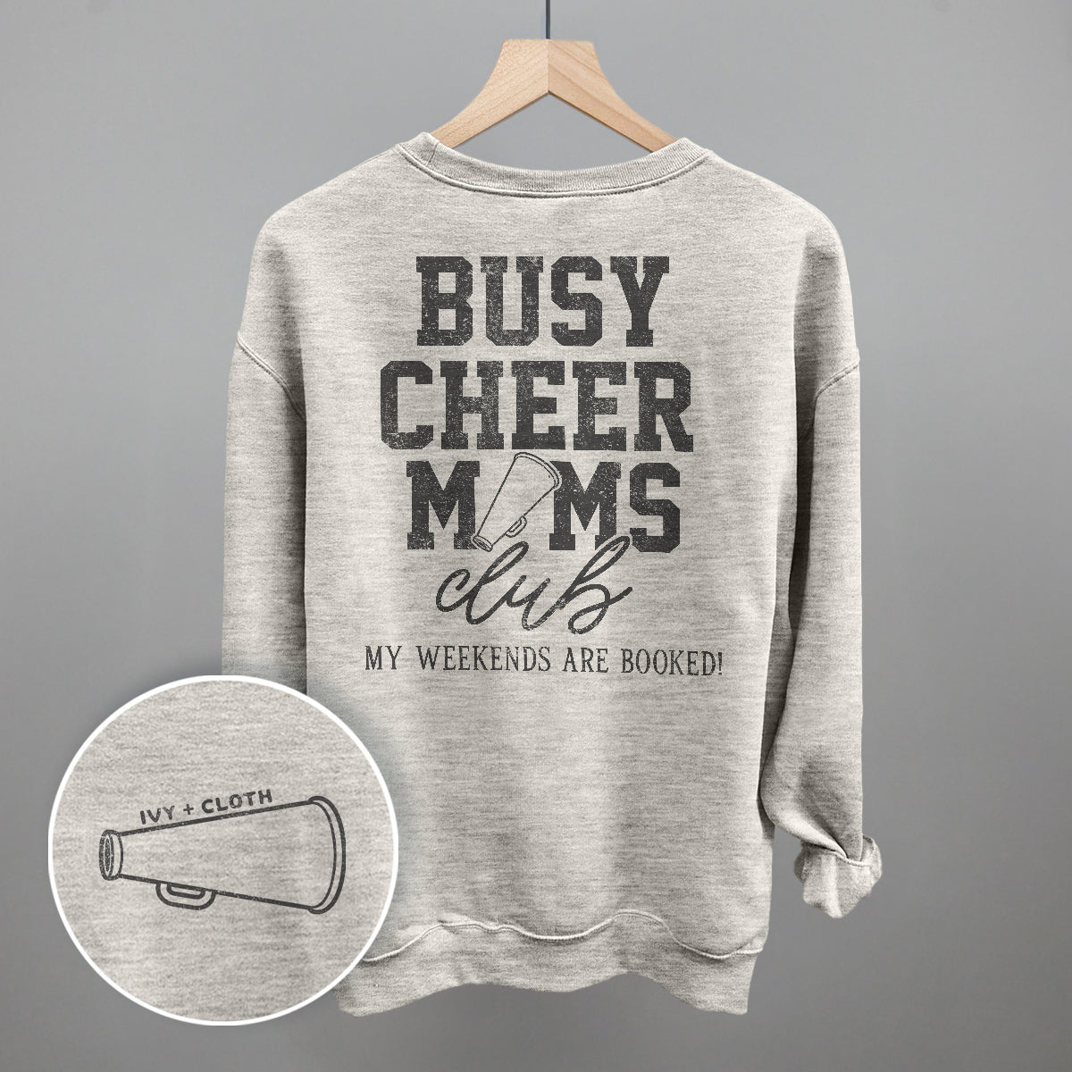 Busy Cheer Moms Club (Back Print) - clothing by TeeHivey.com (Image 5)