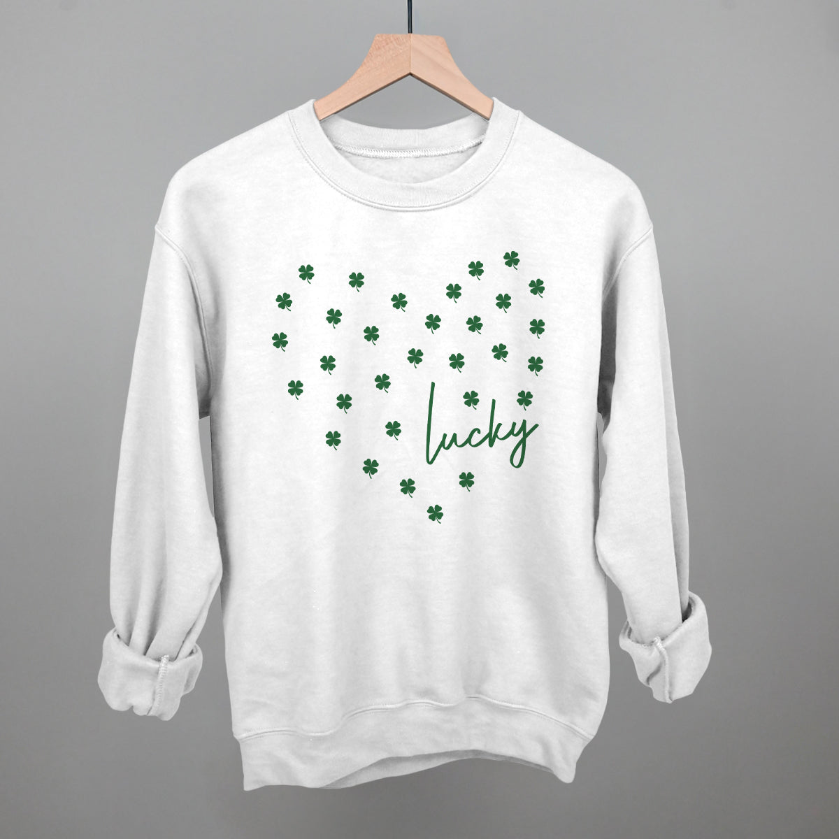 Lucky (Heart Shamrocks) - clothing by TeeHivey.com (Image 5)