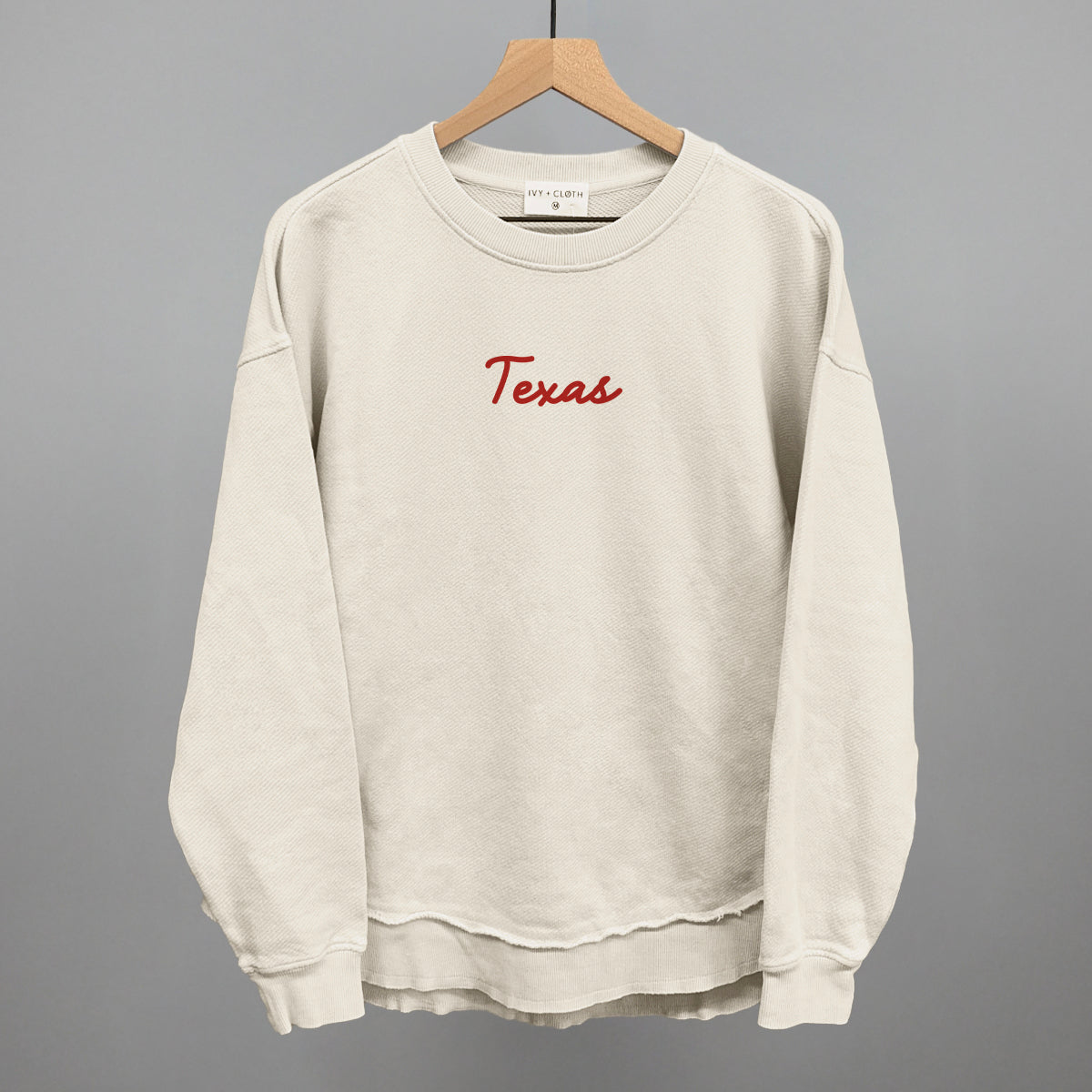 Texas Script (Red) - clothing by TeeHivey.com (Image 5)