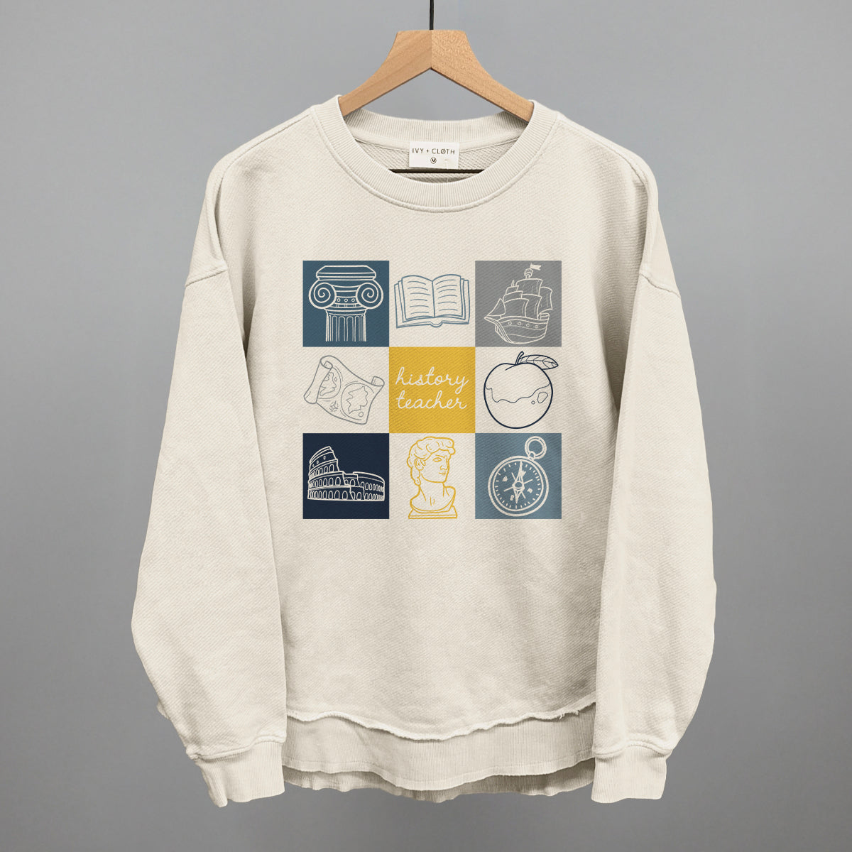 History Teacher Doodle Grid - clothing by TeeHivey.com (Image 5)