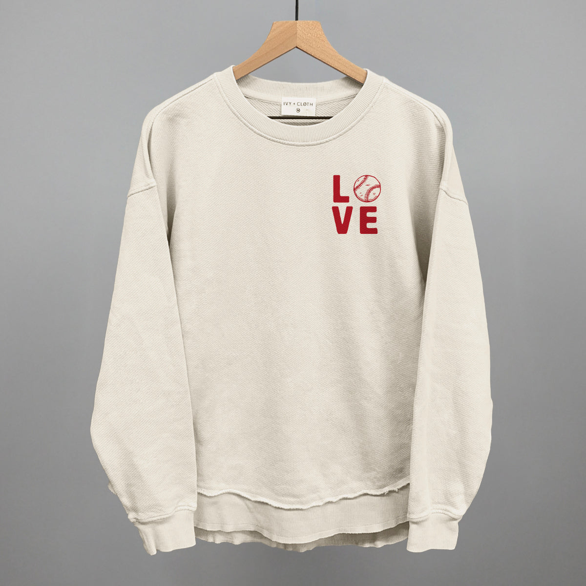 Love Stacked Baseball (Left Chest) - clothing by TeeHivey.com (Image 5)