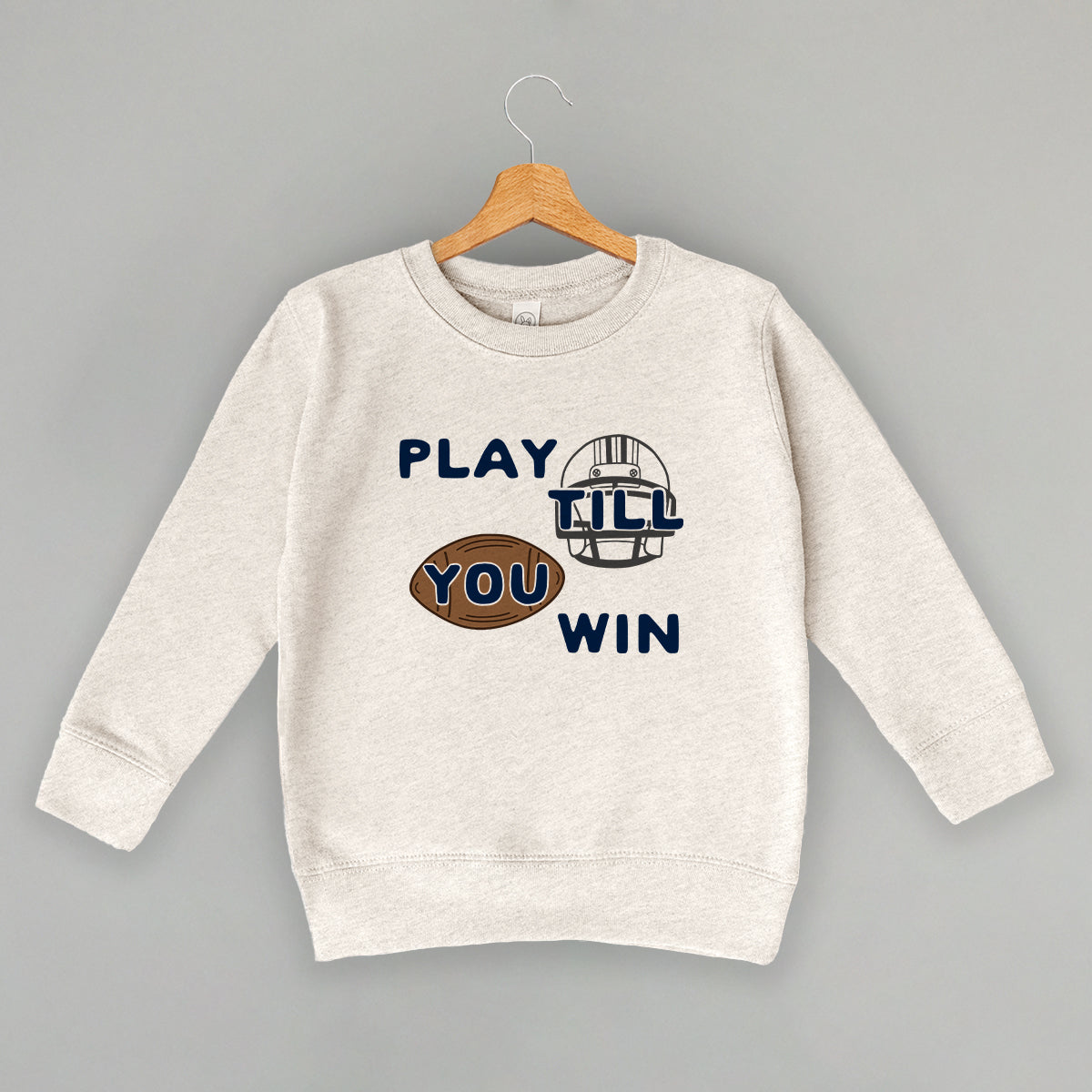 Play Till You Win Football (Kids) - clothing by TeeHivey.com (Image 5)