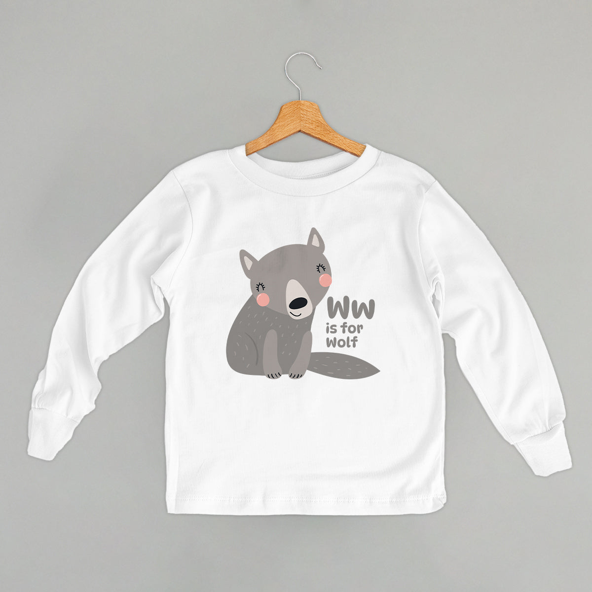 W Is For Wolf (Kids) - clothing by TeeHivey.com (Image 4)