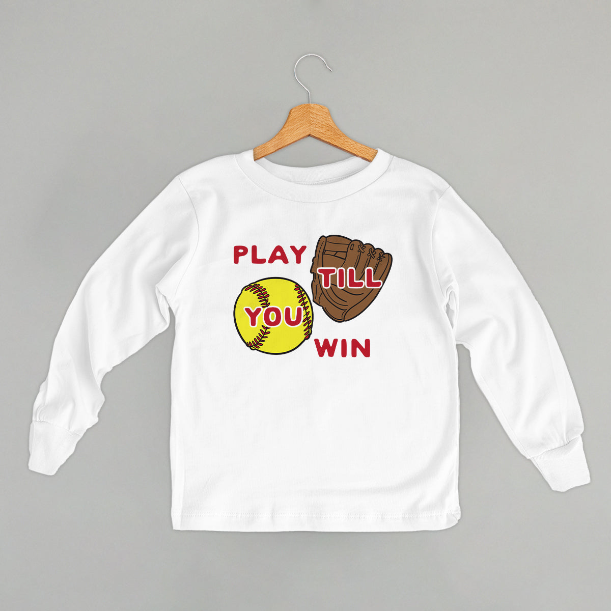 Play Till You Win Softball (Kids) - clothing by TeeHivey.com (Image 5)