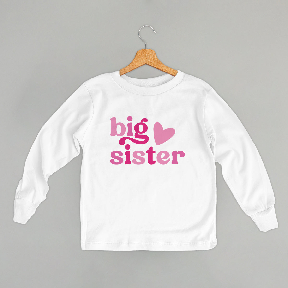 Big Sister Pink Heart (Kids) - clothing by TeeHivey.com (Image 5)