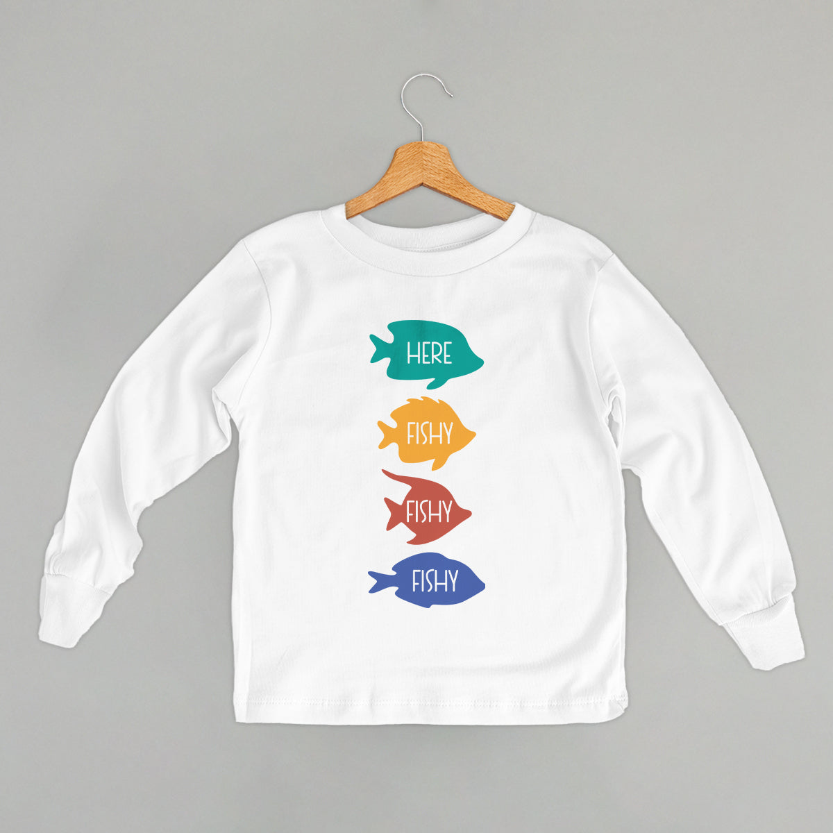 Here Fishy Colorful (Kids) - clothing by TeeHivey.com (Image 5)