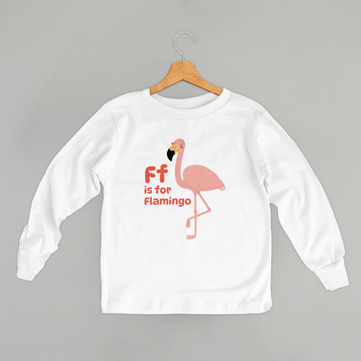 F Is For Flamingo (Kids) - clothing by TeeHivey.com (Image 4)