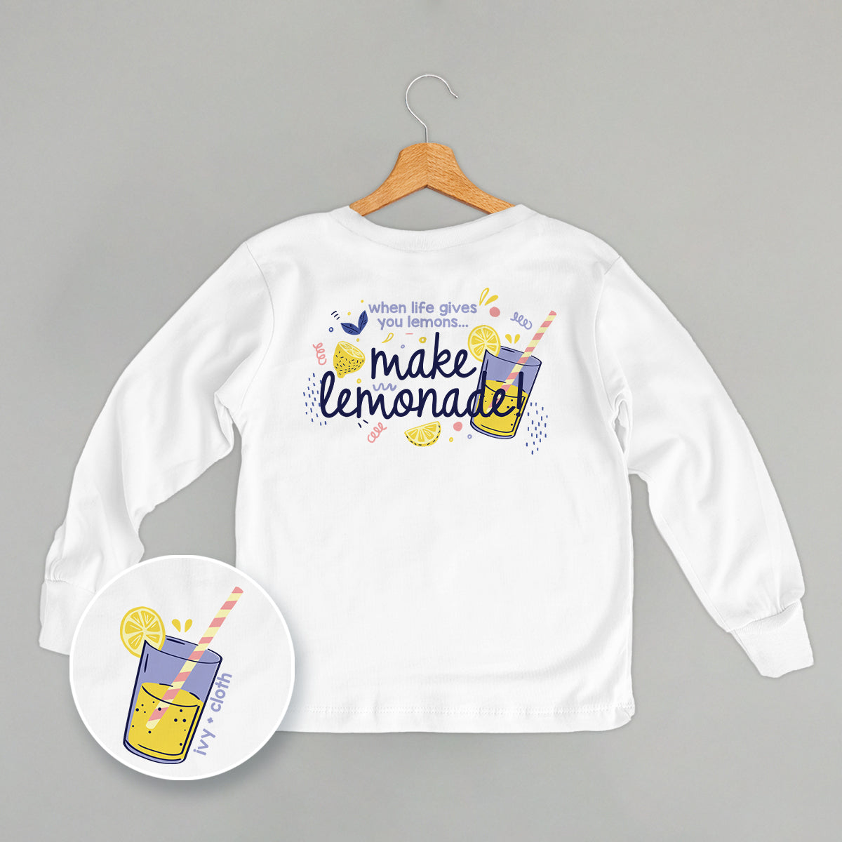 Make Lemonade Doodle (Kids Back Print) - clothing by TeeHivey.com (Image 4)