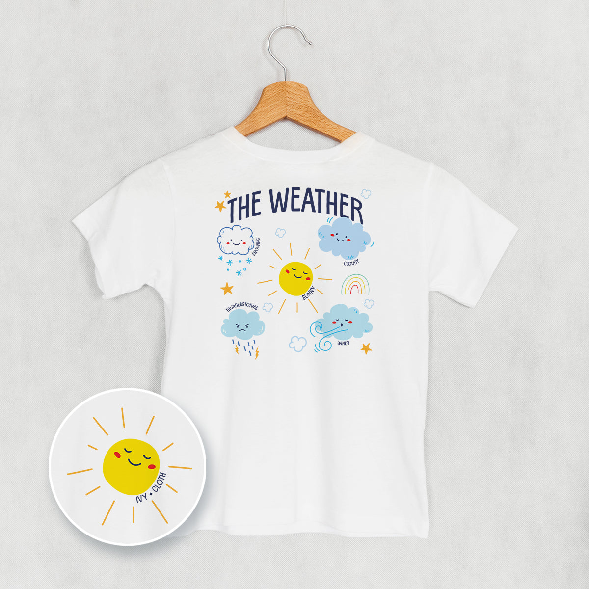 The Weather Doodles (Kids Back Print) - clothing by TeeHivey.com (Image 4)