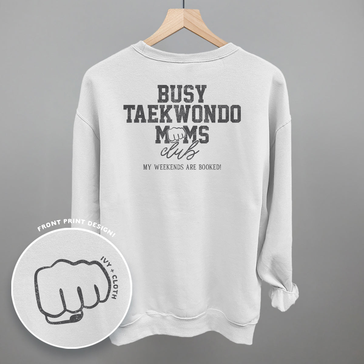 Busy Taekwondo Moms Club (Back Print) - clothing by TeeHivey.com (Image 5)