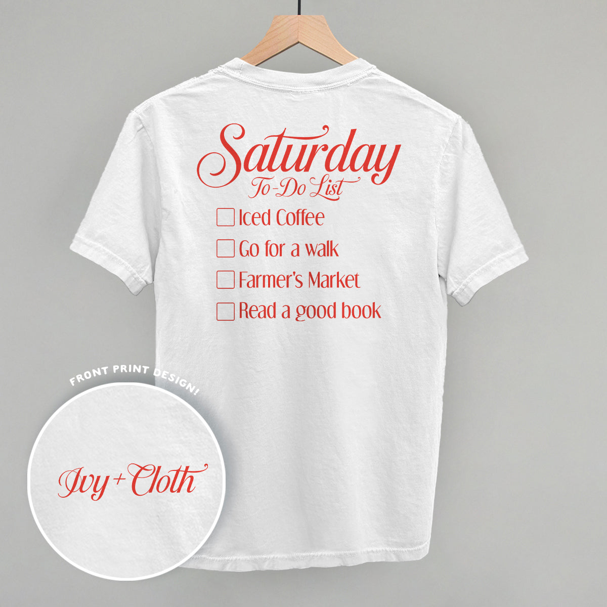 Saturday To Do List (Back Print)