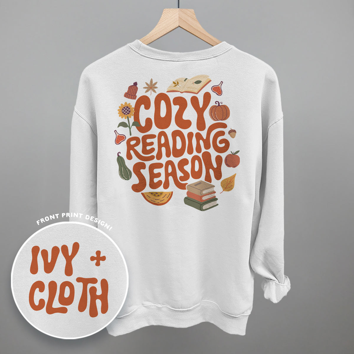 Cozy Reading Season (Back Print) - clothing by TeeHivey.com (Image 5)