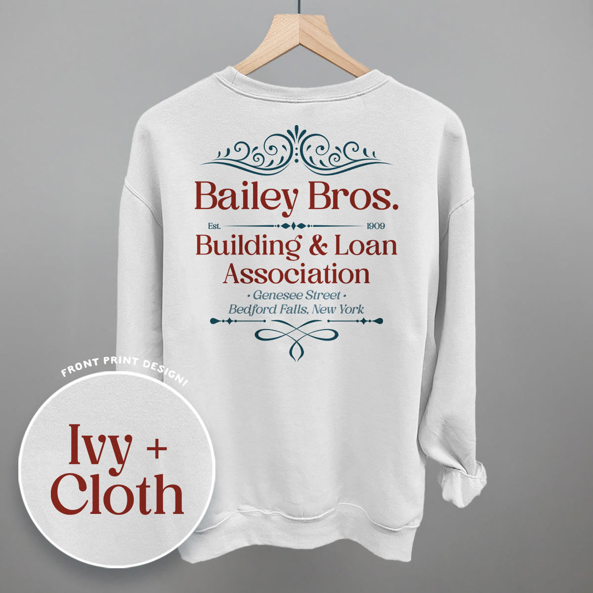 Bailey Bros. Building & Loan (Back Print) - clothing by TeeHivey.com (Image 4)