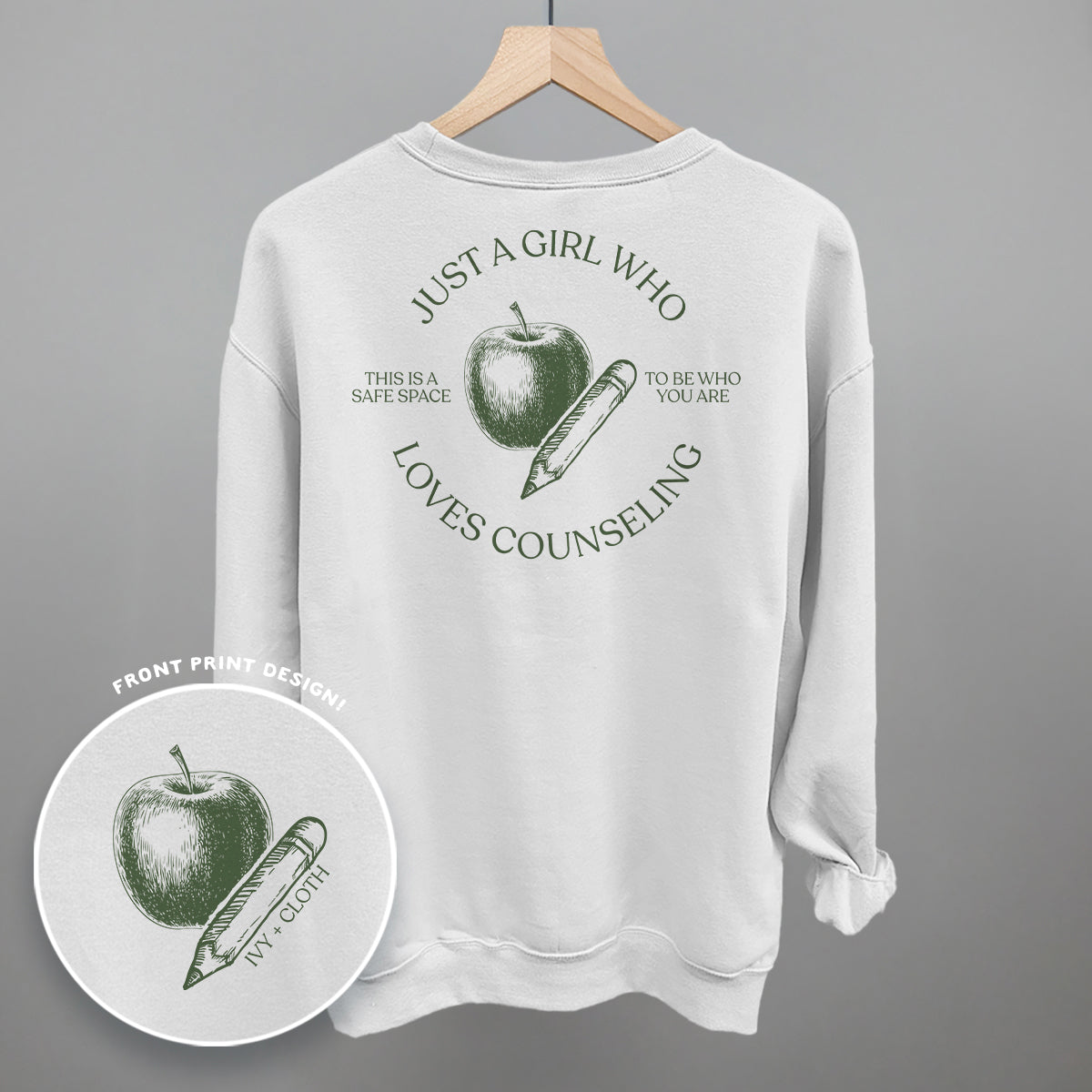 Just A Girl Who Loves Counseling (Back Print) - clothing by TeeHivey.com (Image 5)