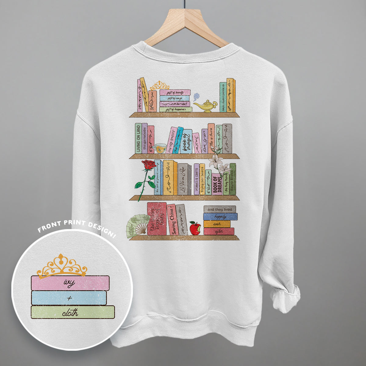 Princess Book Shelves (Back Print) - clothing by TeeHivey.com (Image 4)