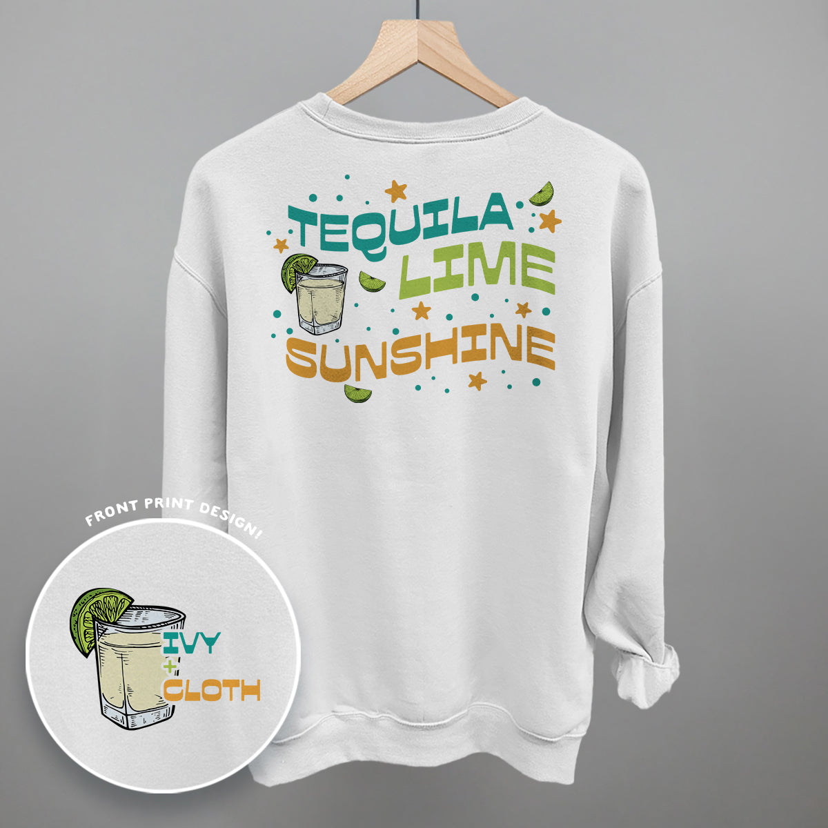 Tequila, Lime, Sunshine (Back Print) - clothing by TeeHivey.com (Image 5)