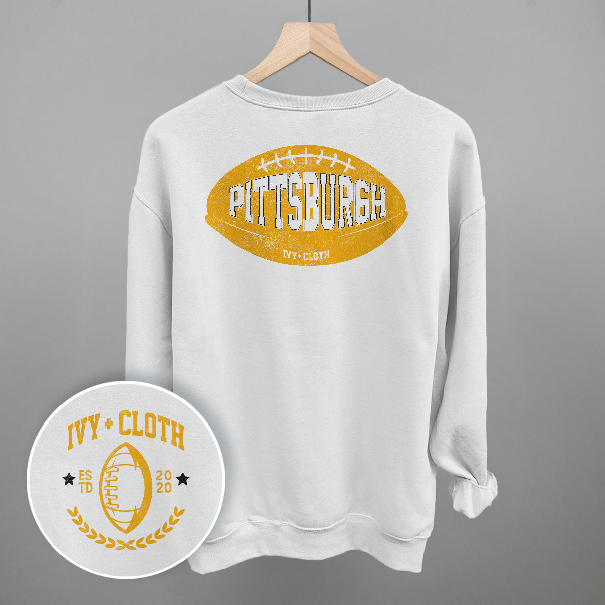 Pittsburgh Football (Back Print) - clothing by TeeHivey.com (Image 4)