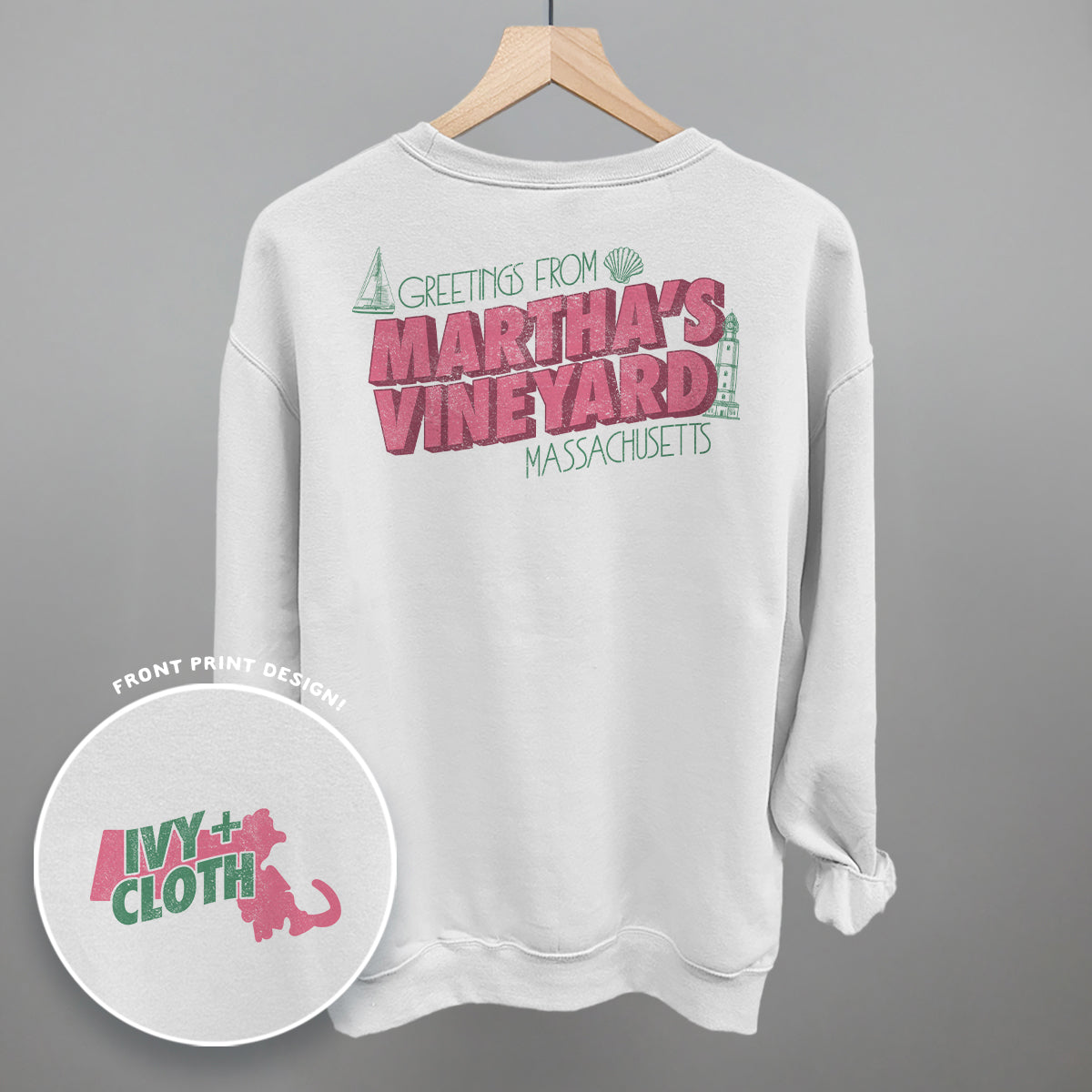 Greetings From Martha's Vineyard (Back Print)