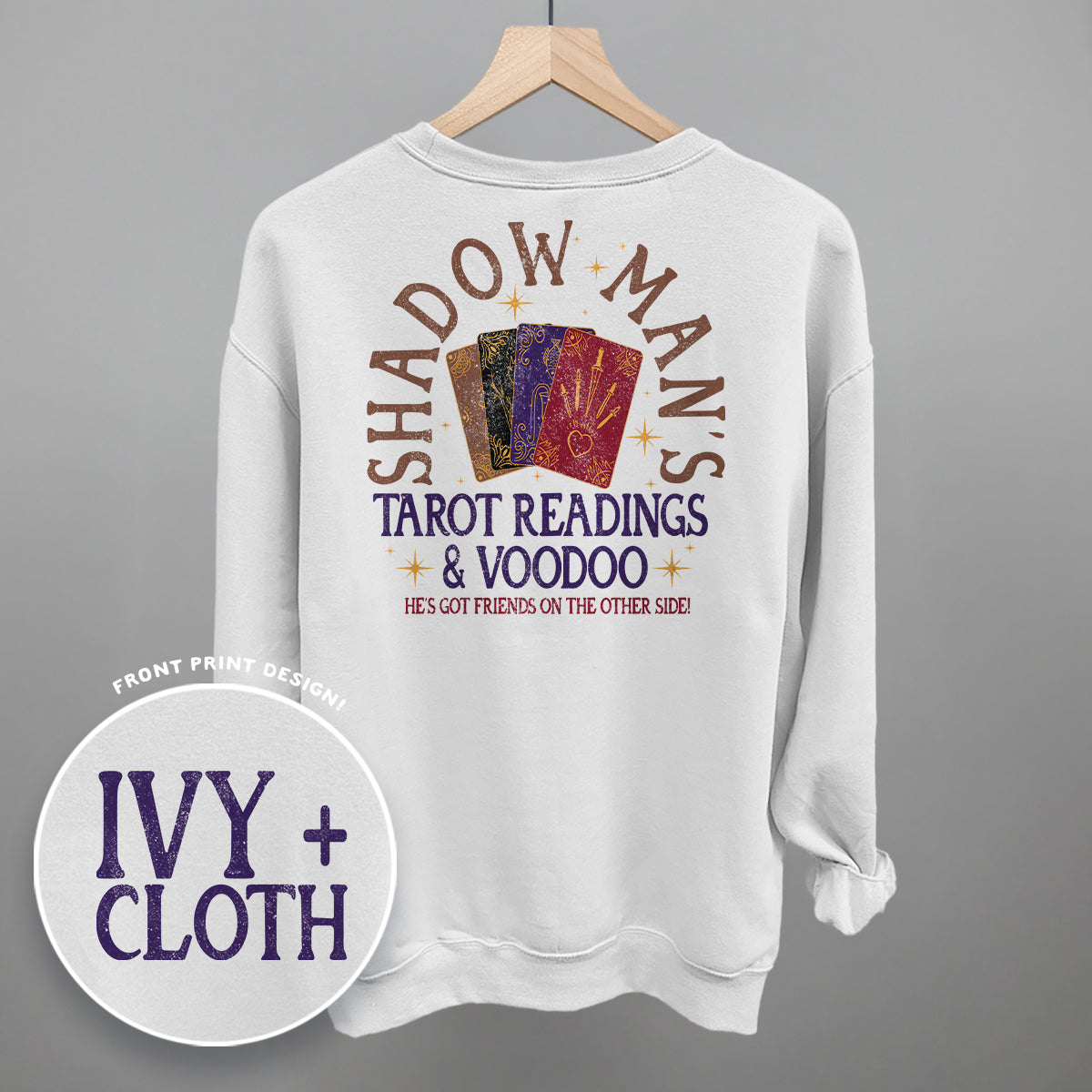 Shadow Man's Tarot Readings (Back Print) - clothing by TeeHivey.com (Image 5)