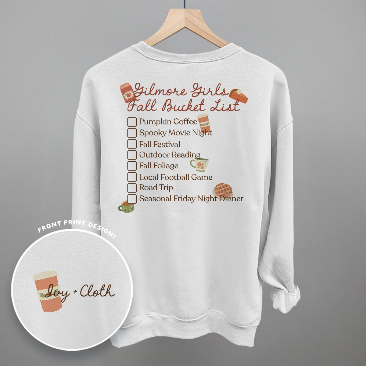 Gilmore Girls Fall Bucket List (Back Print)