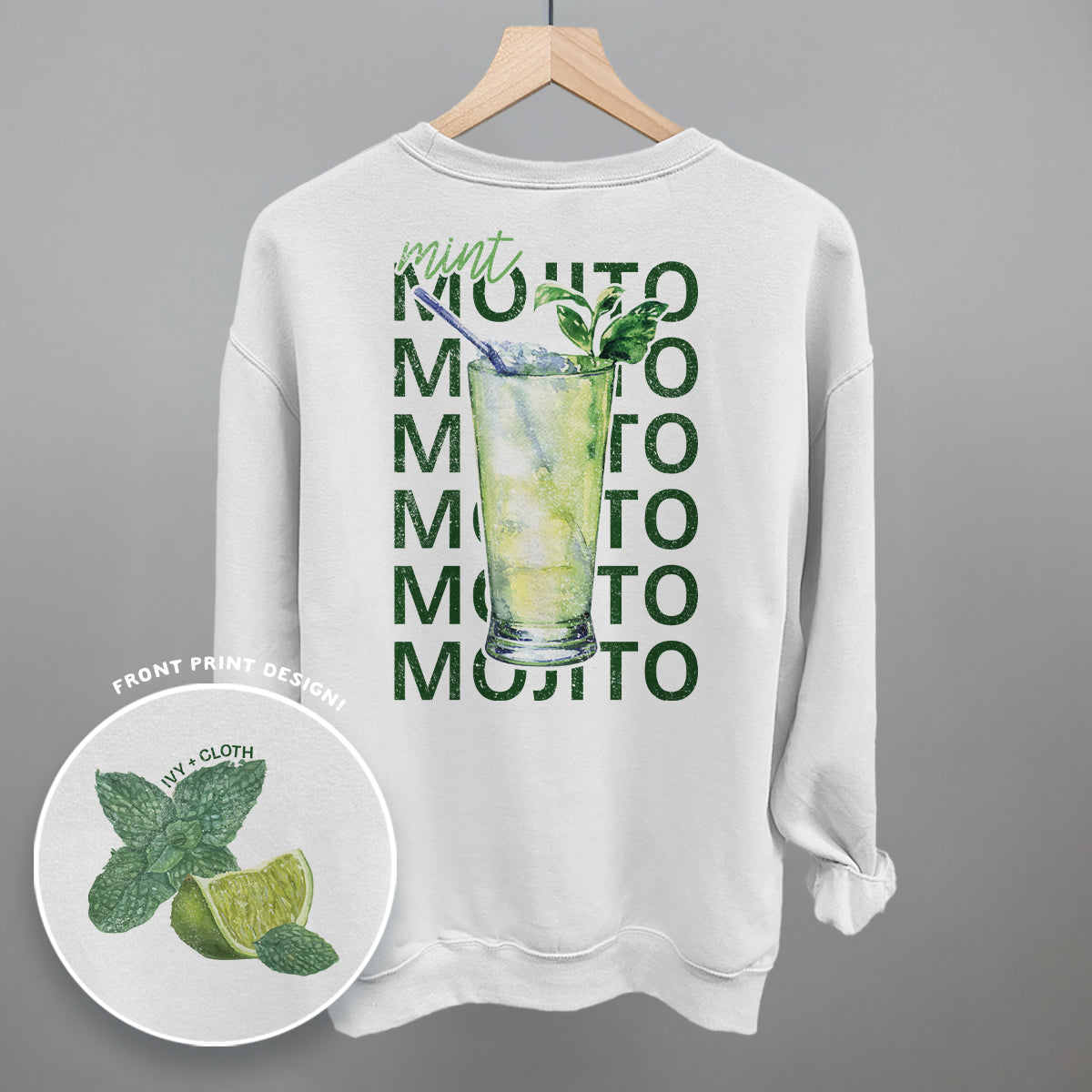 Mint Mojito (Back Print) - clothing by TeeHivey.com (Image 3)