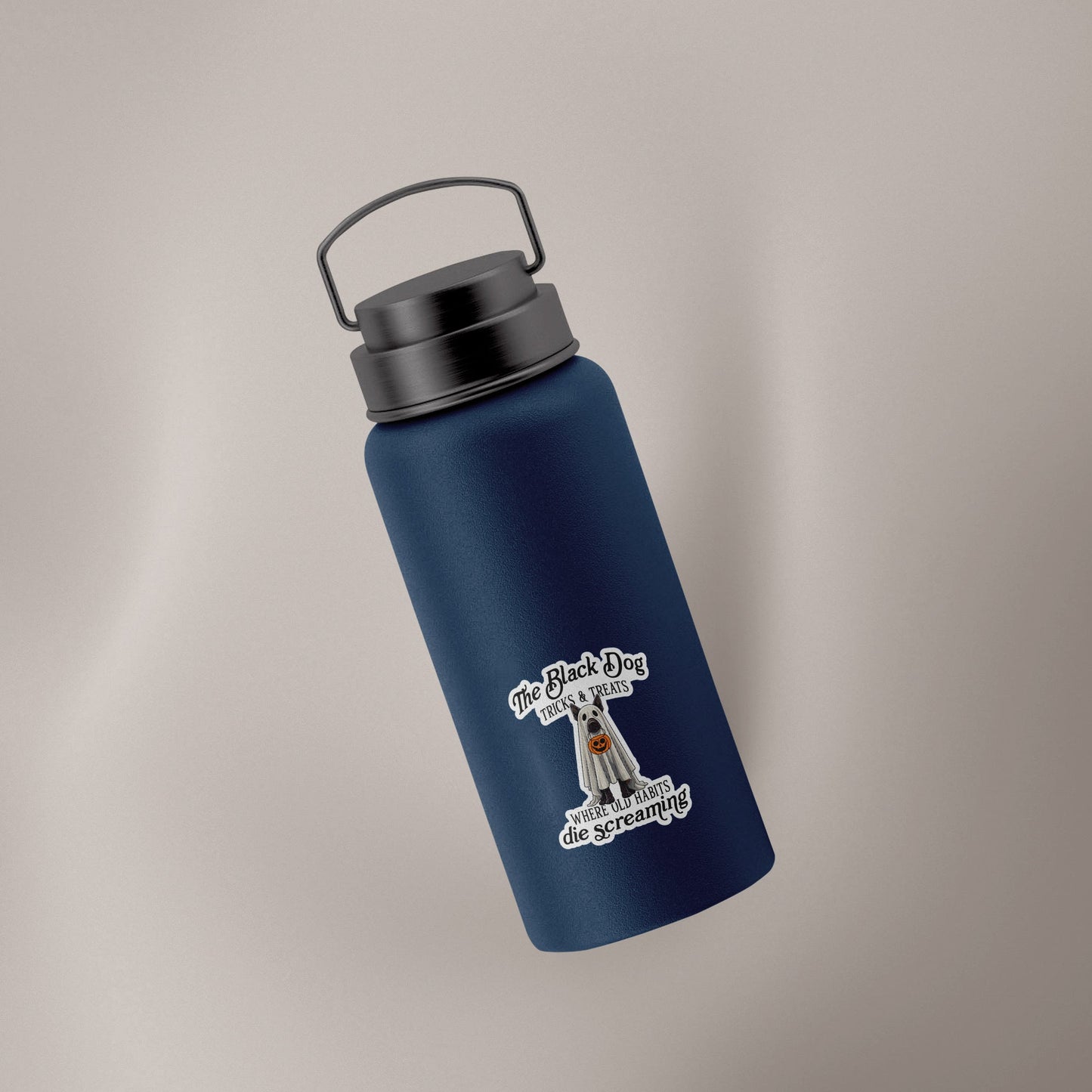 The Black Dog Tricks & Treats (Decal)