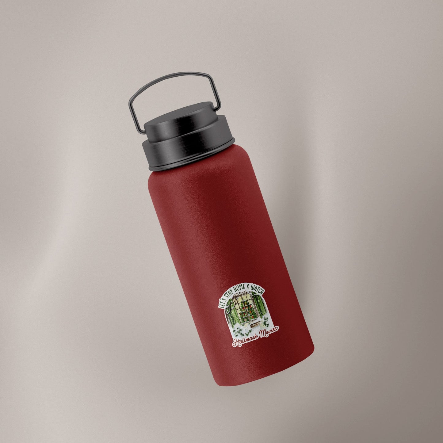 Let's Stay Home & Watch Hallmark Movies (Decal)