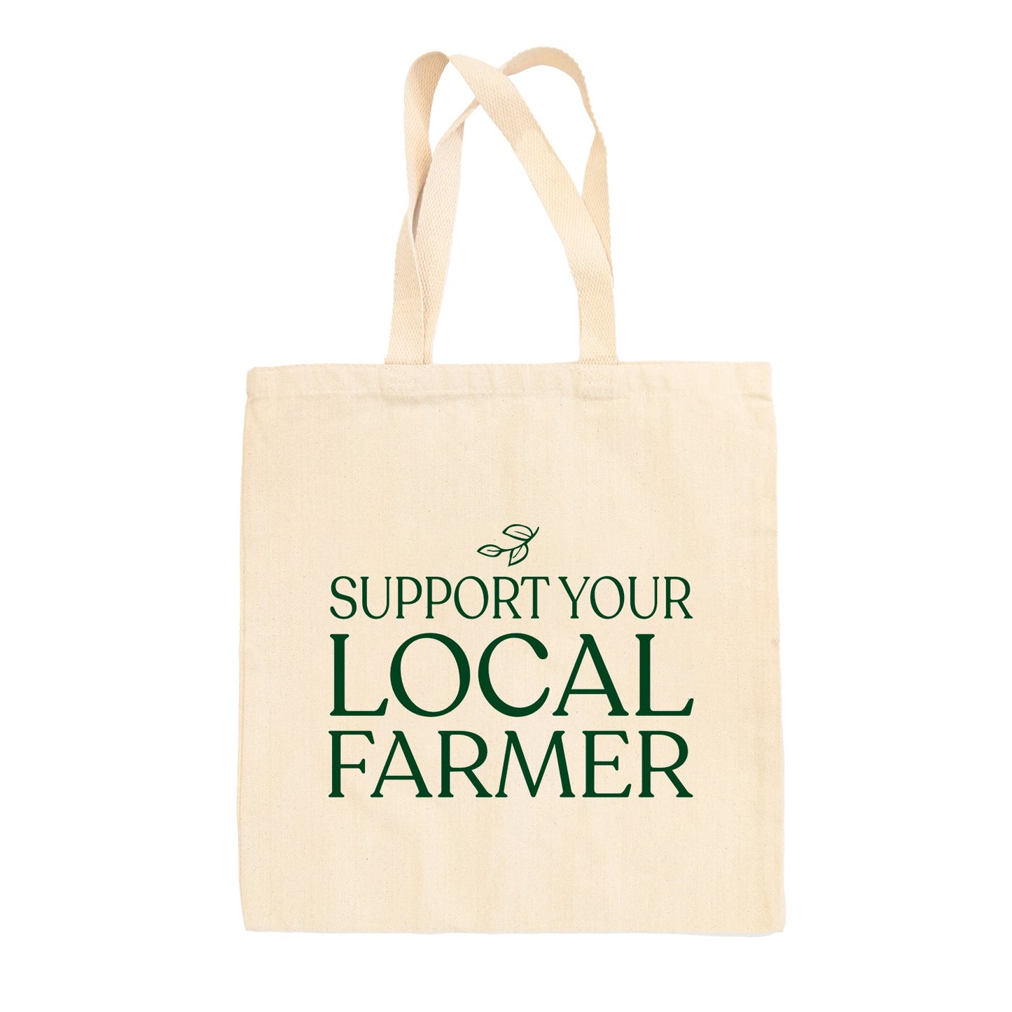 Support Your Local Farmer (Green) Tote Bag - clothing by TeeHivey.com
