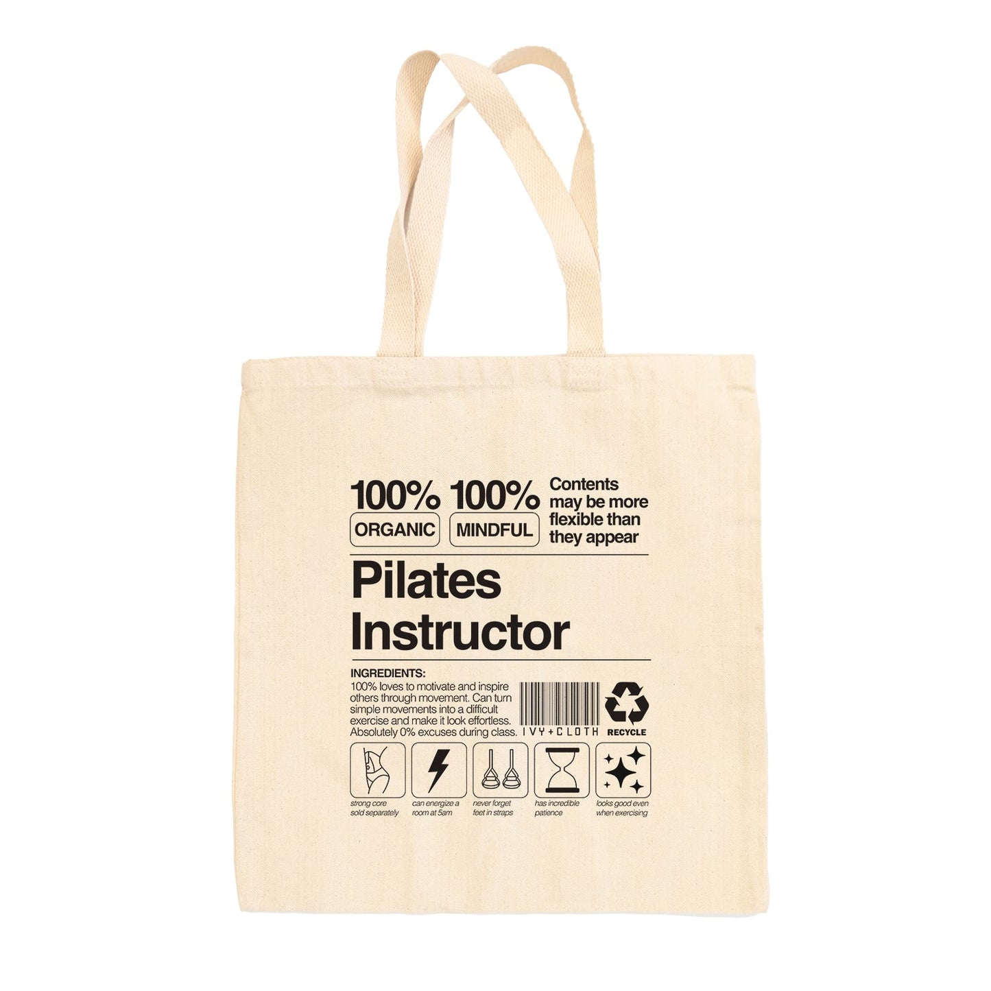 Pilates Instructor Tote Bag - clothing by TeeHivey.com (Image 2)