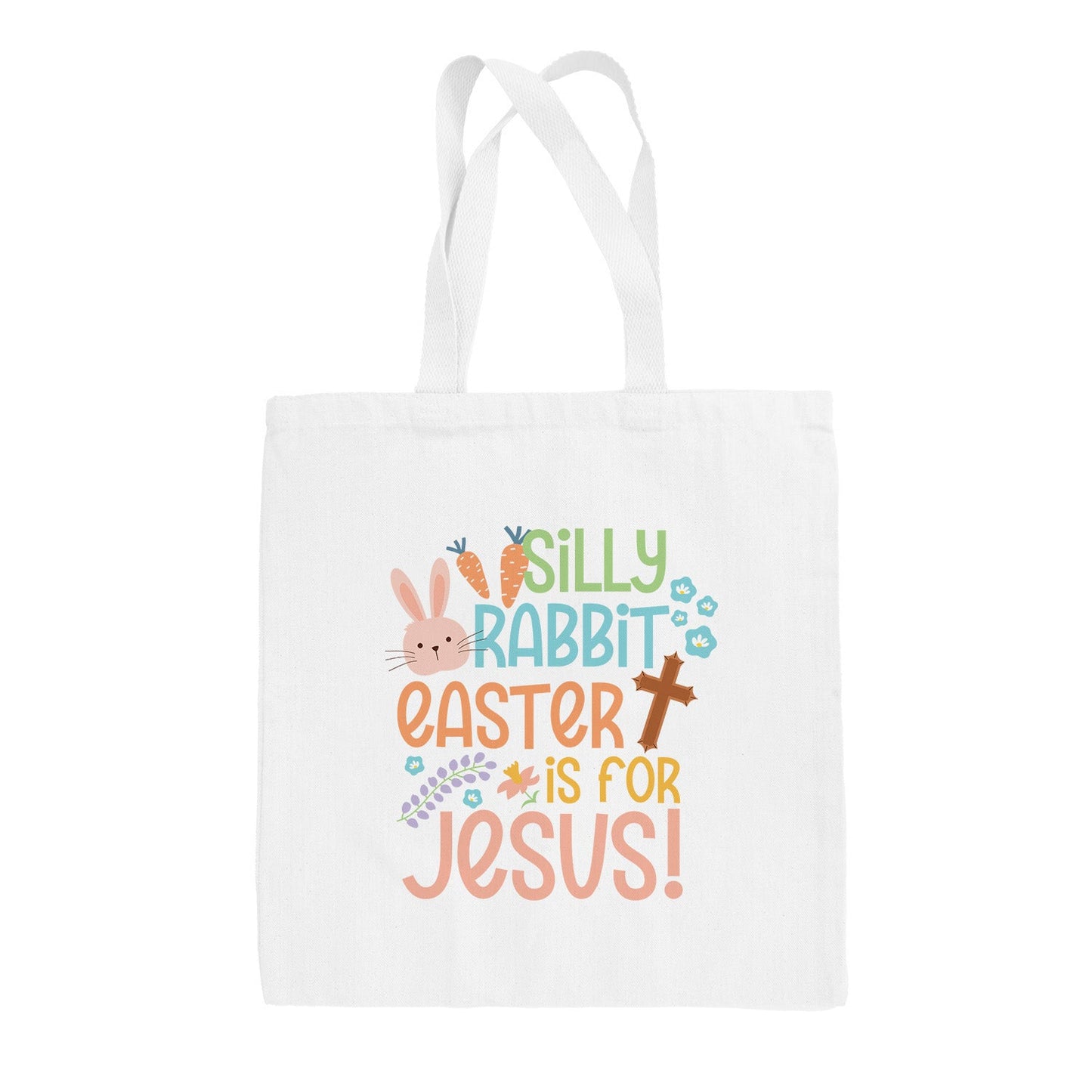 Silly Rabbit Easter Is For Jesus Tote Bag - clothing by TeeHivey.com (Image 2)