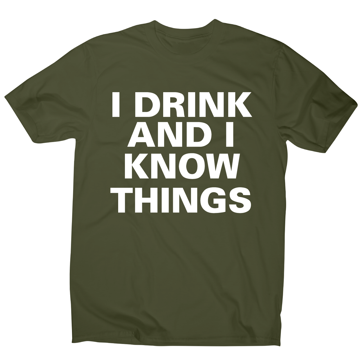 I drink and I funny fishing t-shirt men's