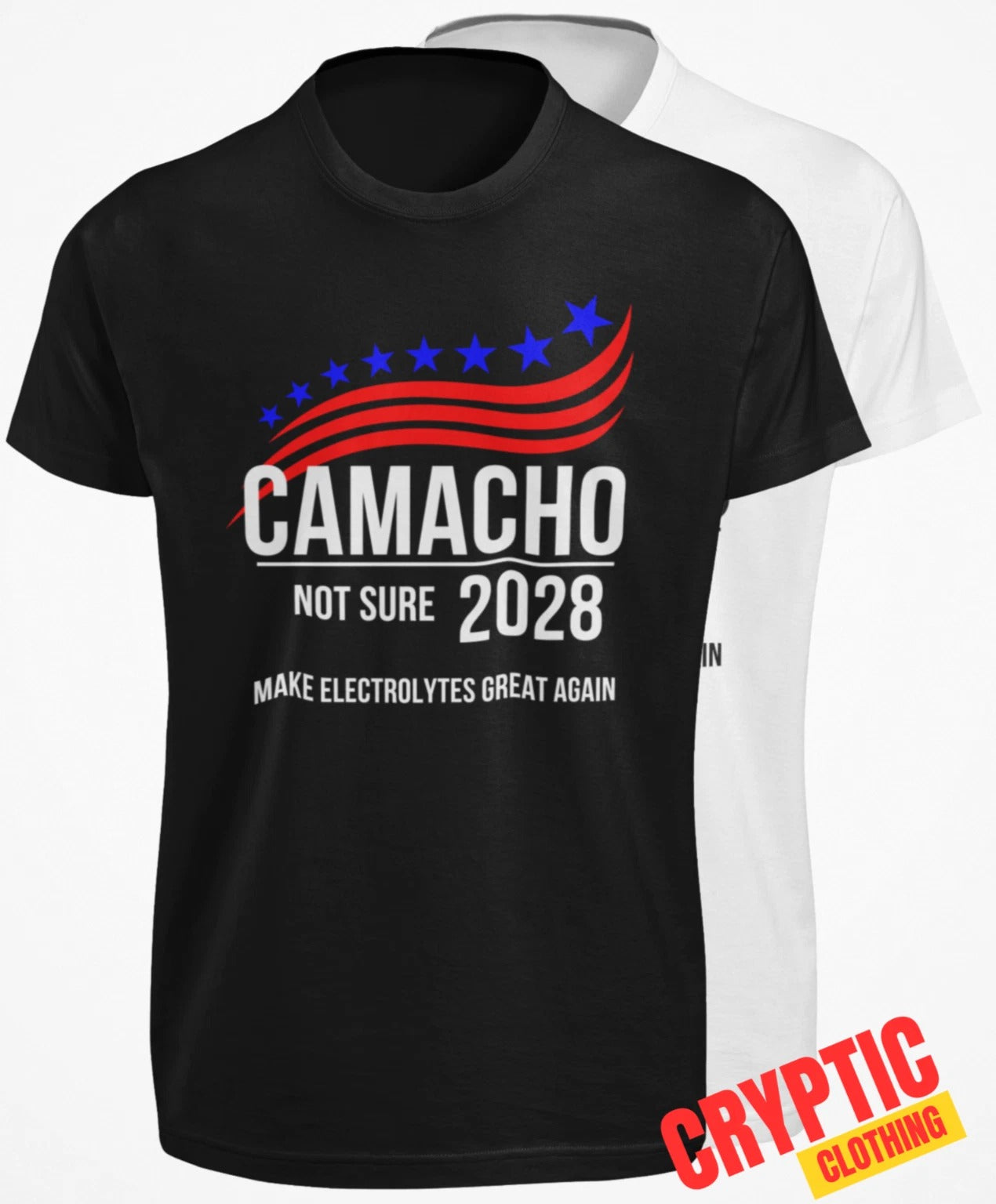 Idiocracy President Camacho 2028 Funny Election T-SHIRT Vintage Movie Poster TEE